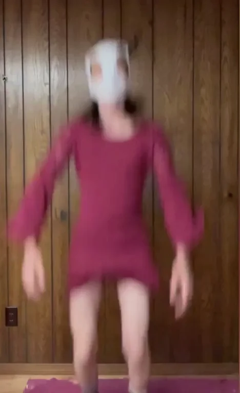 💥 Oops! Clothes Vanished, Trans Cutie Shows Off Cock & Ass 😈
