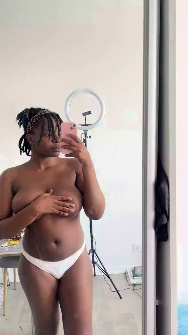 Revealing My Juicy African Big Tits 😈 Daddy Take Control Now! 🔥