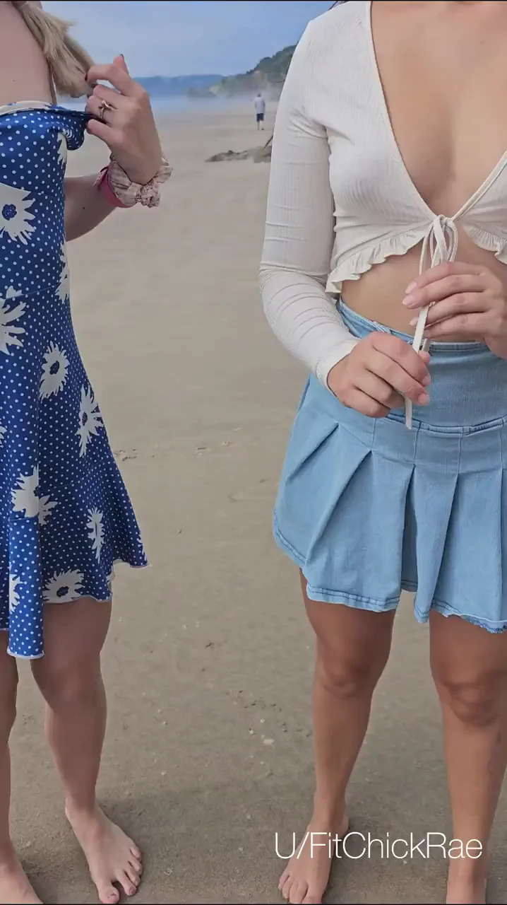 Stripping at the beach