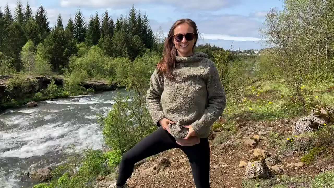 Beautiful hike along a river in Iceland, only made better with some flashing