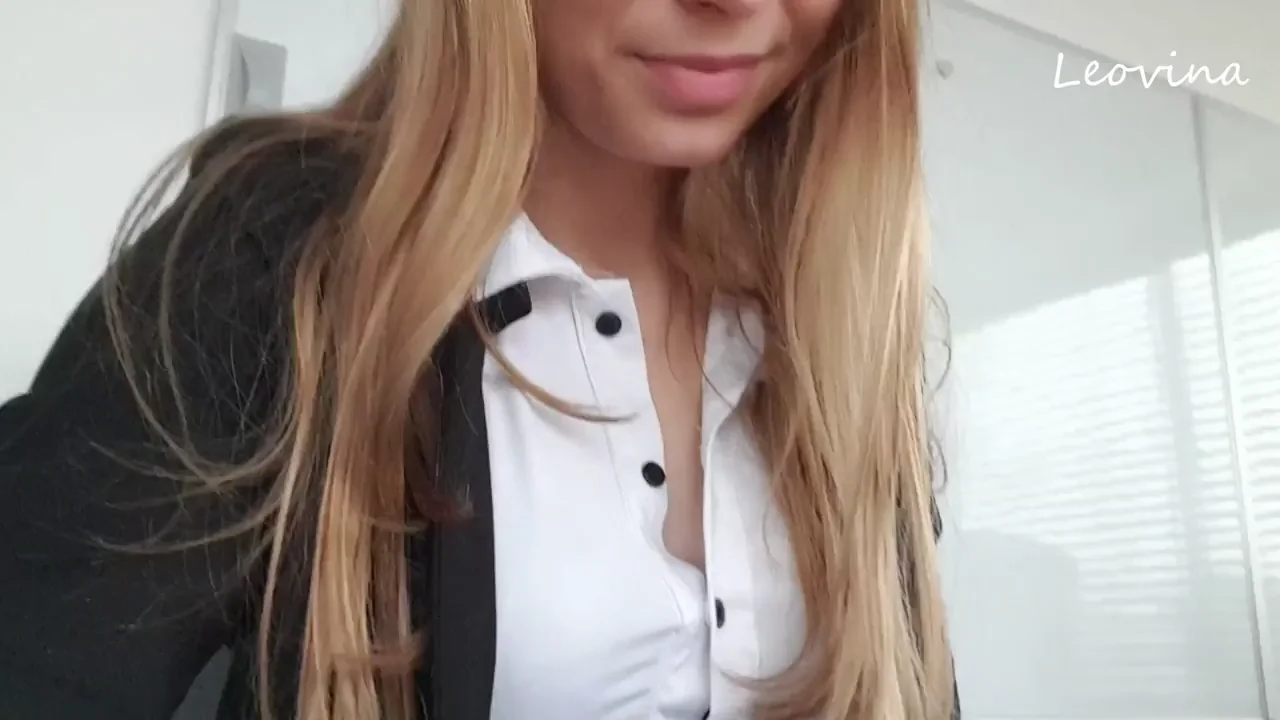 Office Slut Flashes Dripping Pussy – Co-Worker Bust?