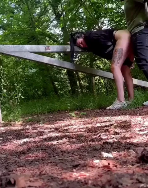 Husband's Homecoming? Nah, Hubby's Wrecked After Woods Pound-Fest! 🌳🍑💦