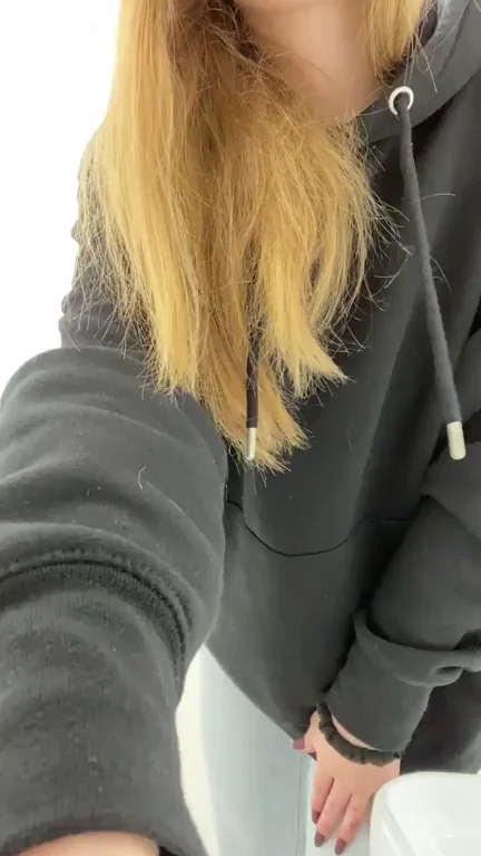 Risky Work Bathroom Quickie Tease 🍑💦