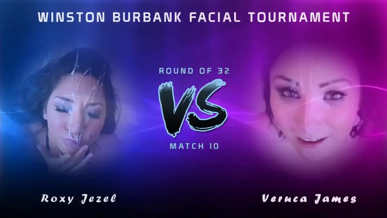 Winston Burbank Facial Tournament - Round of 32 - Match 10 - Roxy Jezel vs. Veruca James (Please vote! Link in comments)