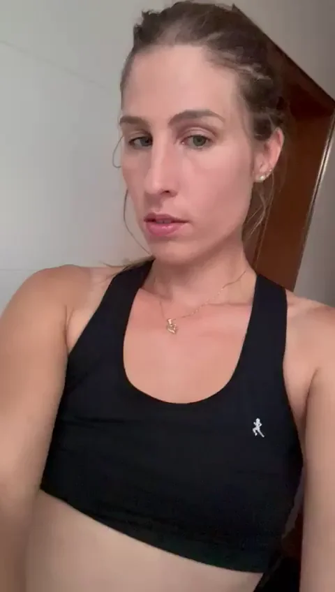 Sports Bra Tease: Boobs Begging for Fresh Air Hehe