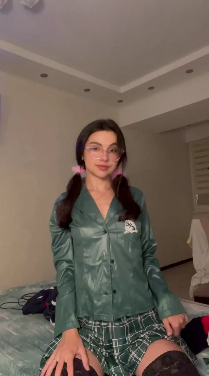 Latina Schoolgirl Teases with Massive BBC Bulge 😈🍆💚
