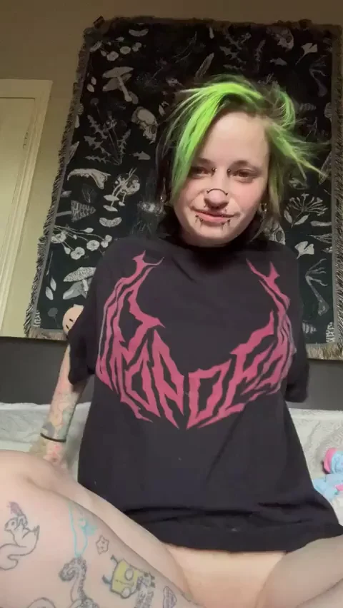 Surprise! Pierced tits go boing