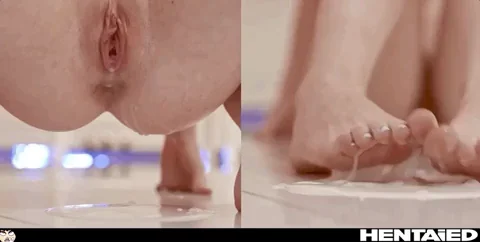 Cum-Drenched Pussy & Toes: Creampie Foot Fetish Bliss