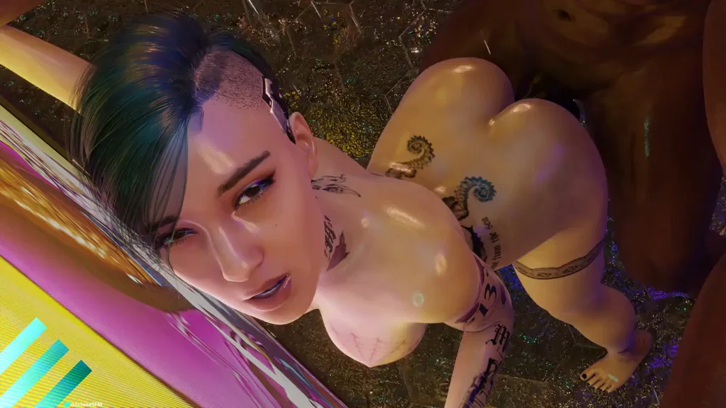 🔥 Tatted Slut's Juicy Ass Tease 💦 3D Rule34