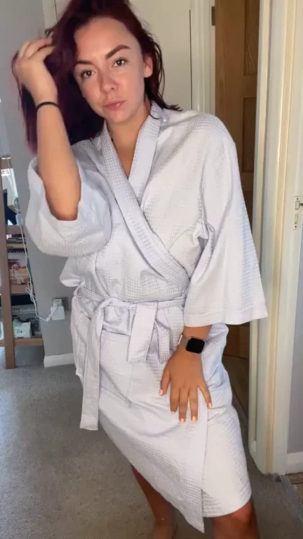 Serving Breakfast with My Massive Tits Bare and Ready