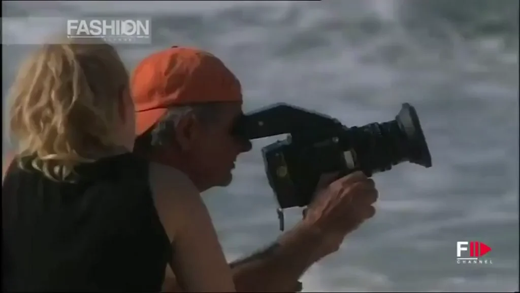 Adriana Lima gives us a little glimpse shooting for the 2005 Pirelli Calendar