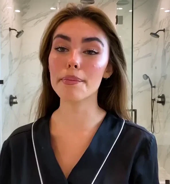madison beer ready for a facial
