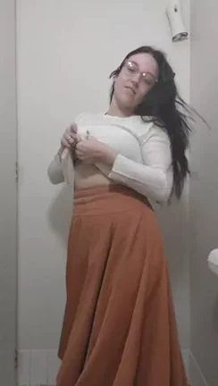 Naughty Work Toilet Strip Tease 💦🚽