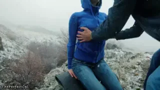 🥶🔥 Brutal Anal Pounding to Heat Up in Snowy Wilds 💦🍑