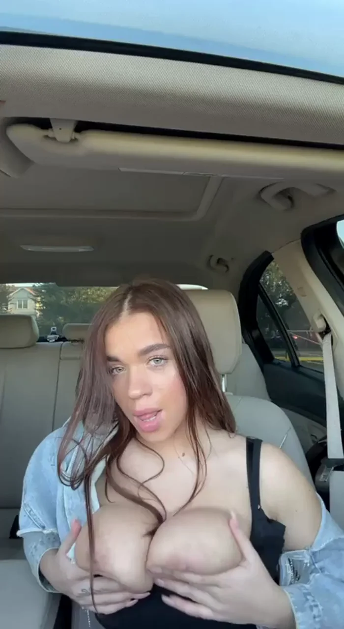 Your Turn to Grope My Massive Tits in the Car 😈🍈🍈