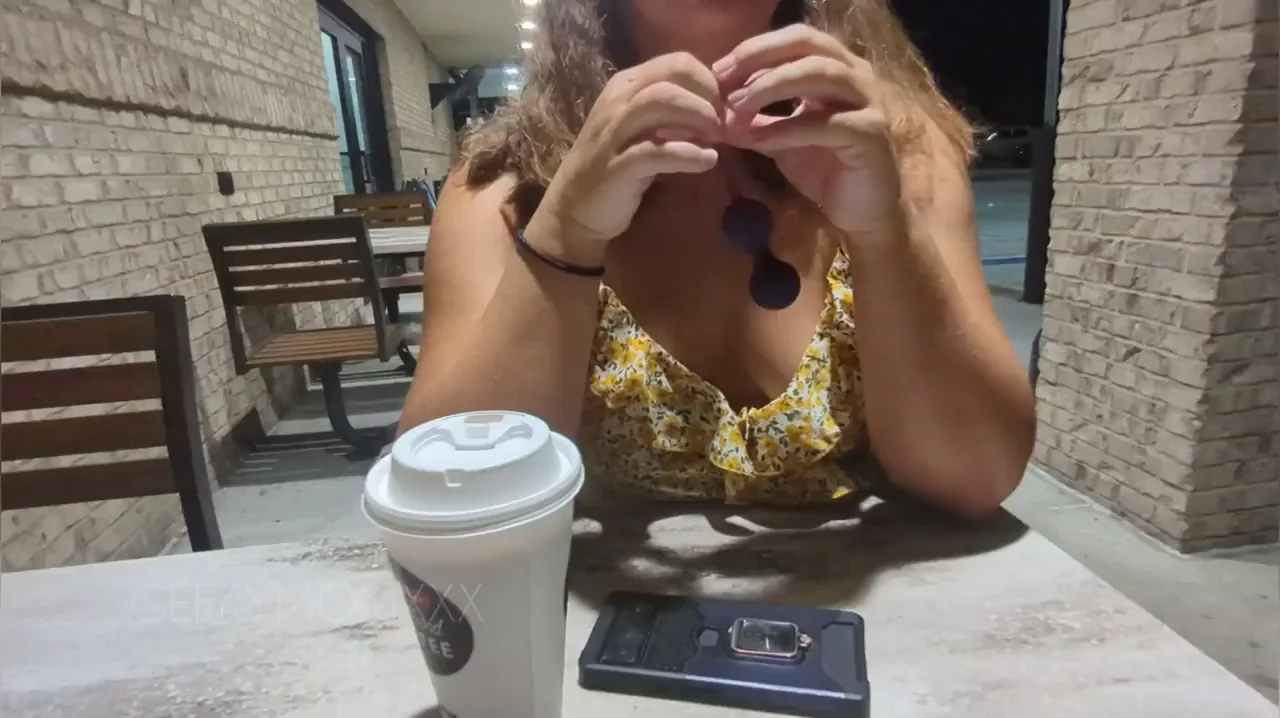 Putting a toy in my pussy in public