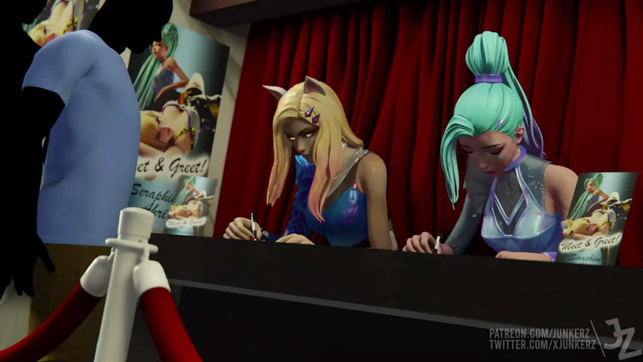 Seraphine and Ahri Behind the Curtains (Junkerz)