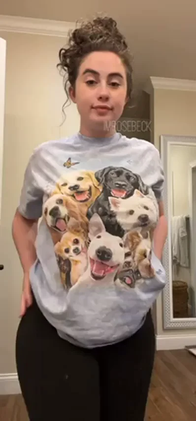 Huge Tits & Juicy Ass Tease in Puppy Tee 😍🍑💦