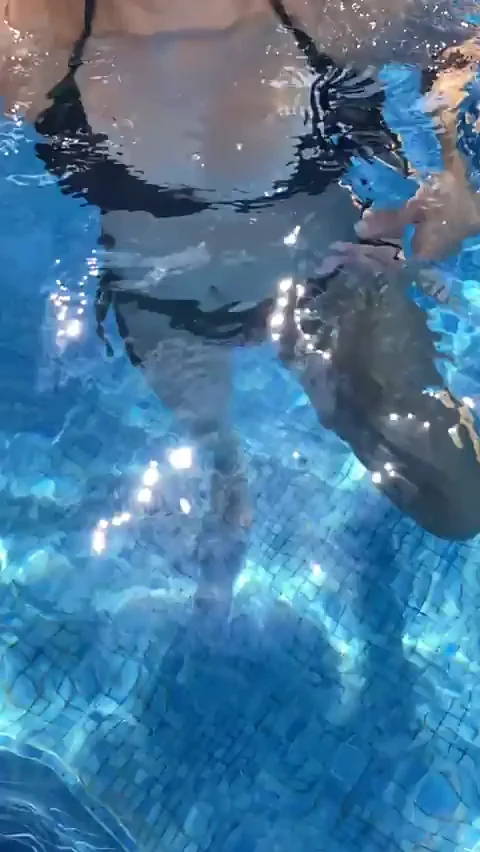Showing the Guys at the Swimming Pool my Impressive Tanlines