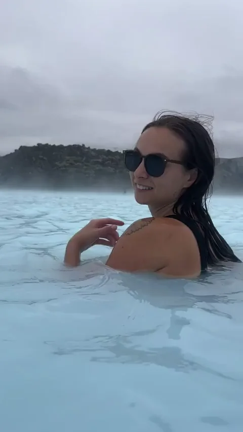 Flashing my ass and pussy at the Blue Lagoon