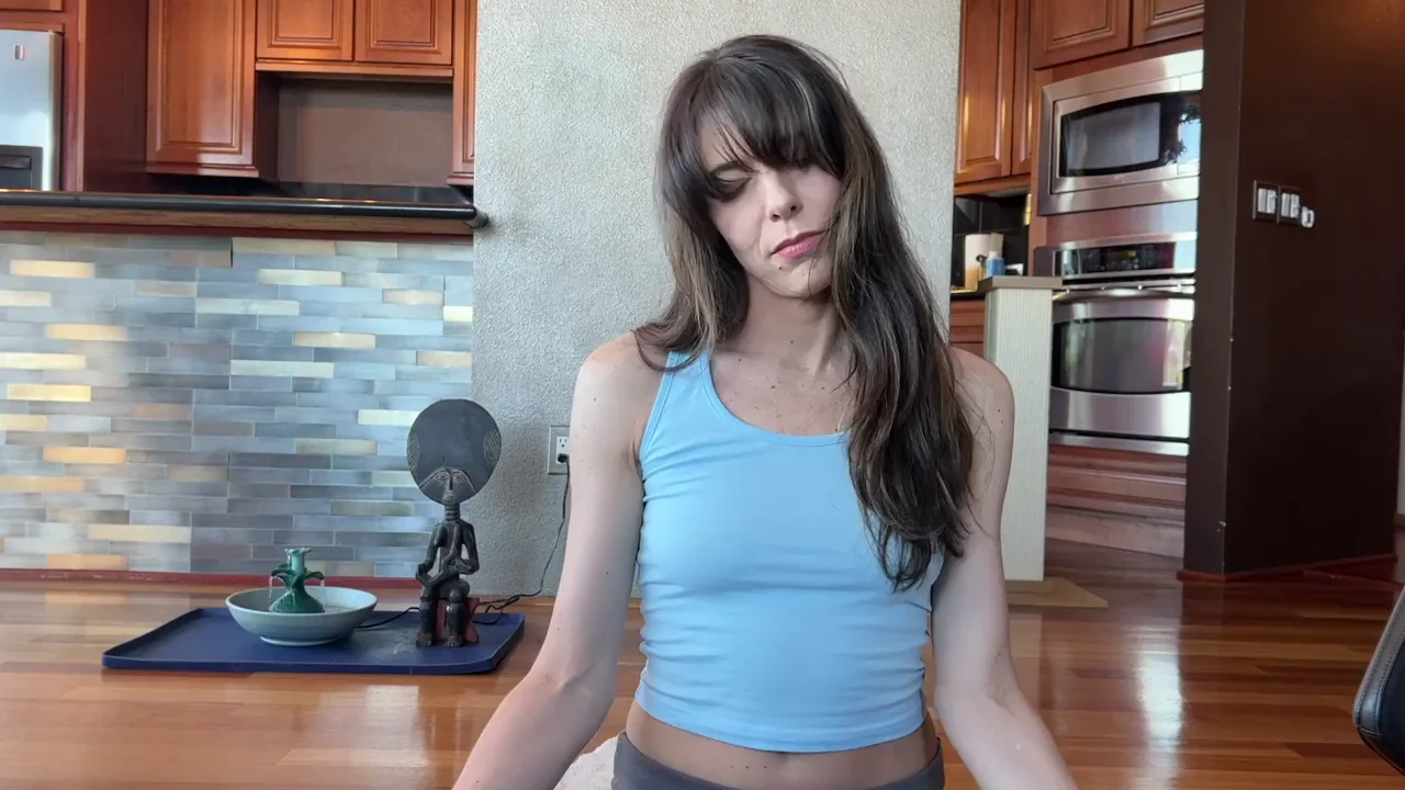 I am so ready for this meditation session. Not even Peter fondling me and fucking my face will distract me from my thirty day meditation challenge.