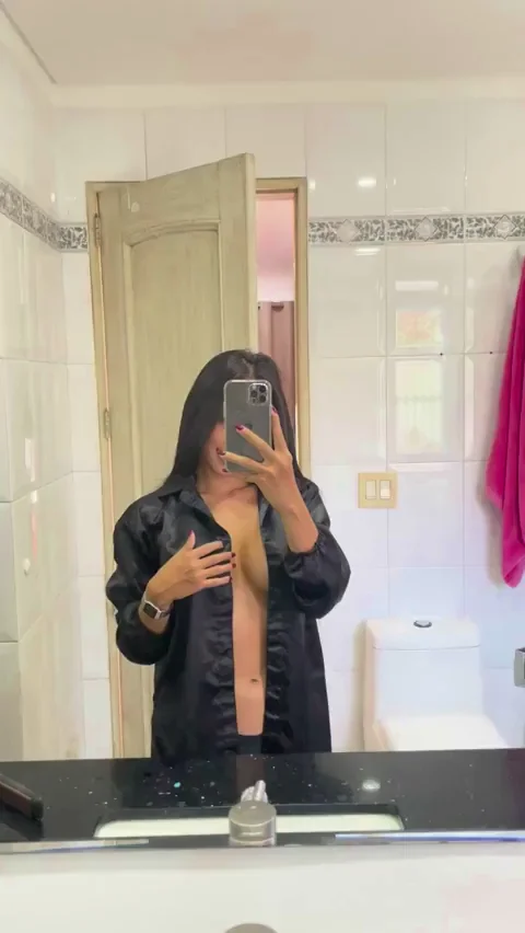 Date This Slutty Latina? 😈🍑 Big Tits Tease in Bathroom 💦