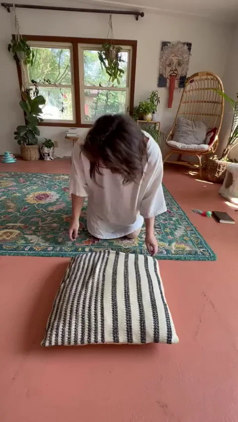 Morning yoga to loosen the joints