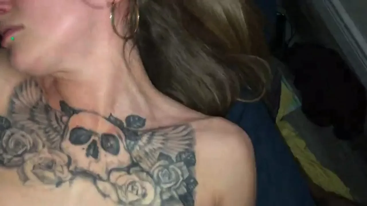 Tatted MILF Dildo Fucked Until She Blows