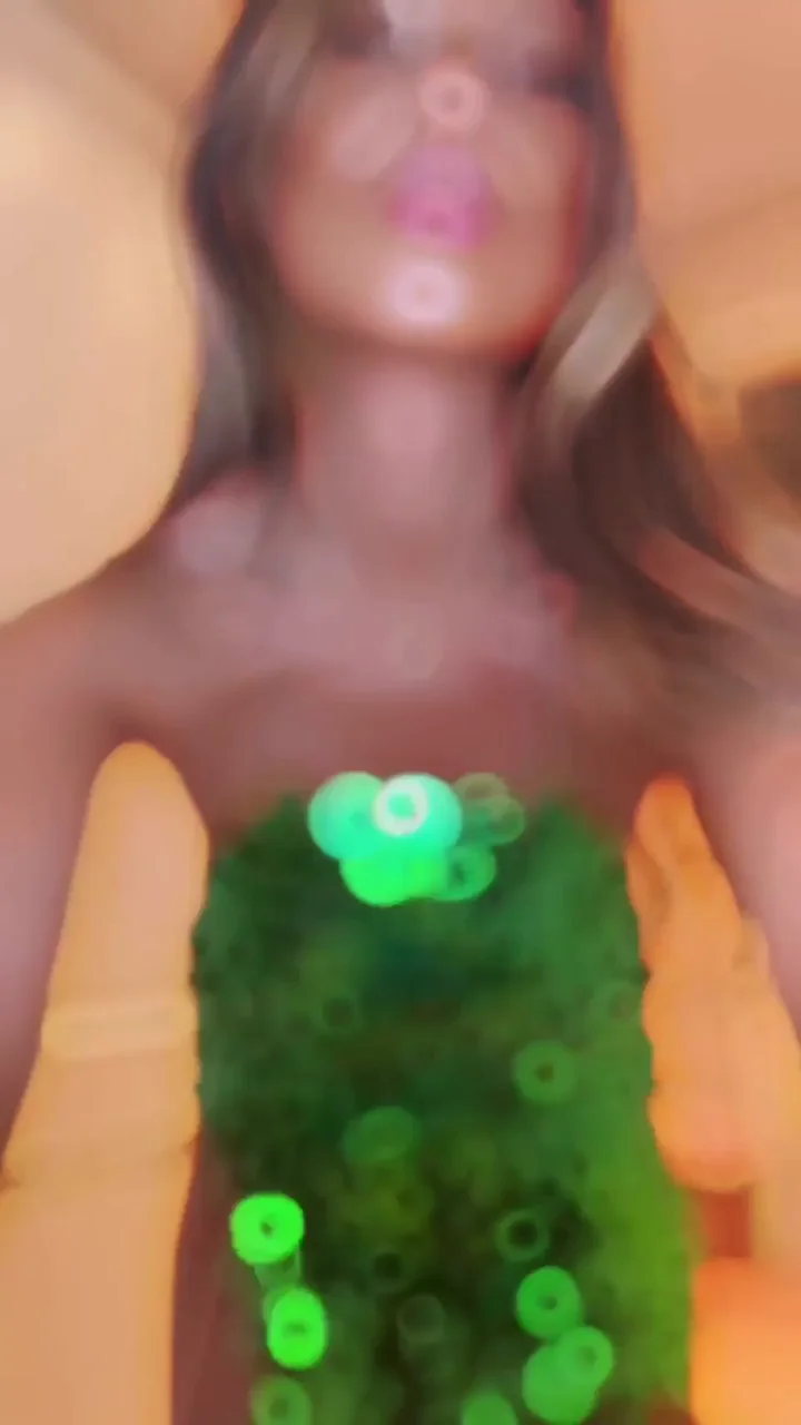🔗 Shiny Chainmail Slut Dress Tease 💚✨