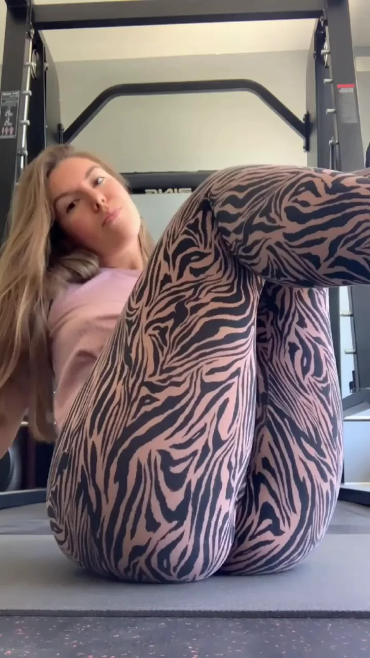 Big Ass Brunette in yoga pants