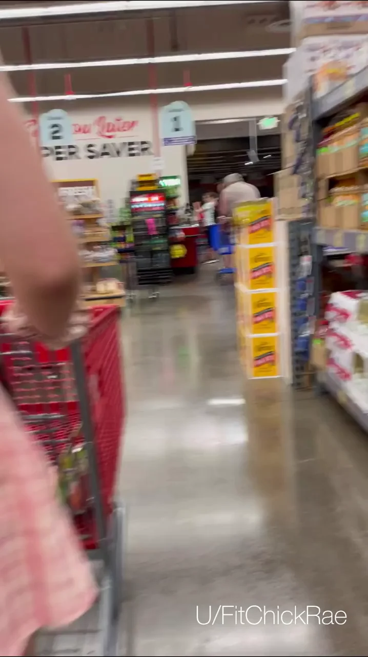 Having fun at the store