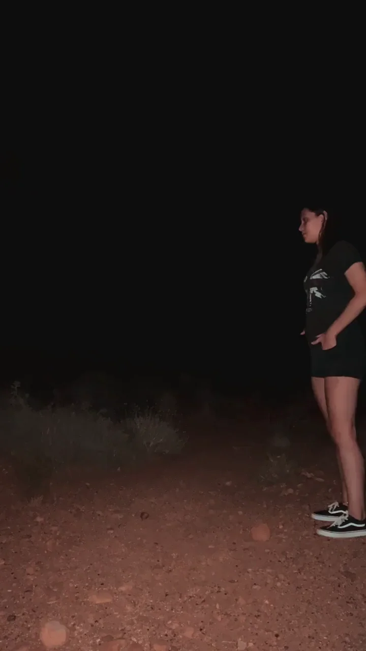 Party Slut Sneaks Out for Sneaky Outdoor Suck