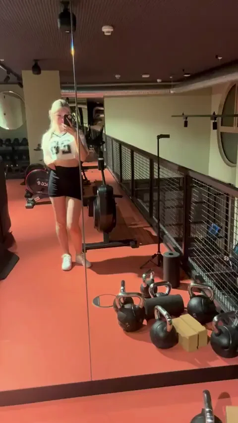 Gym Slut's Tease: Big-Titted Blonde Begs for Your Workout Fuck