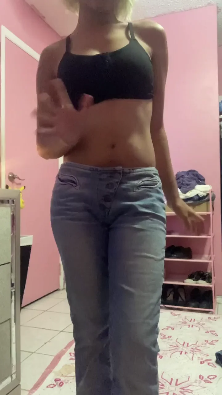 Busty Asian Tease Begs Dudes to Rip Off Her Tight Fitties & Jeans
