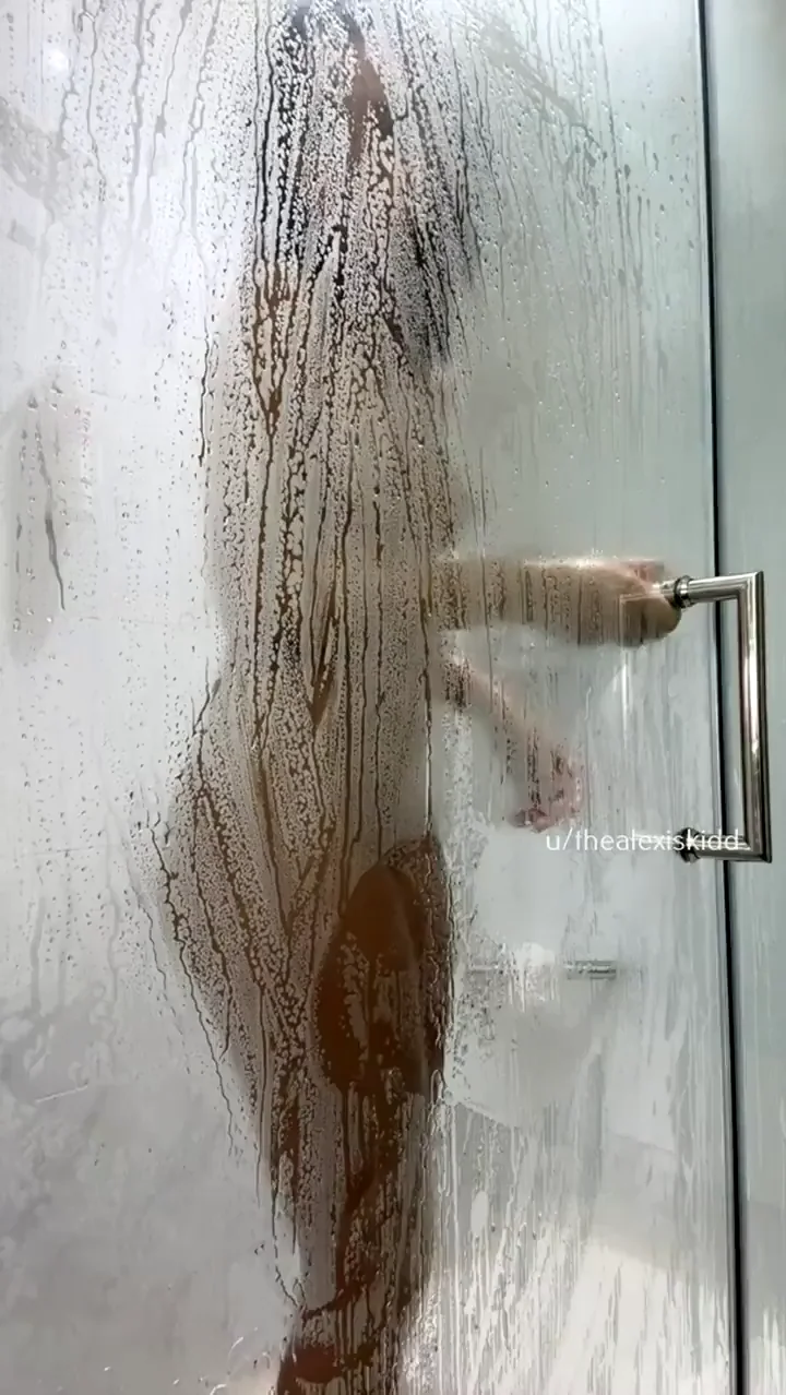 Ready for a hot shower with me