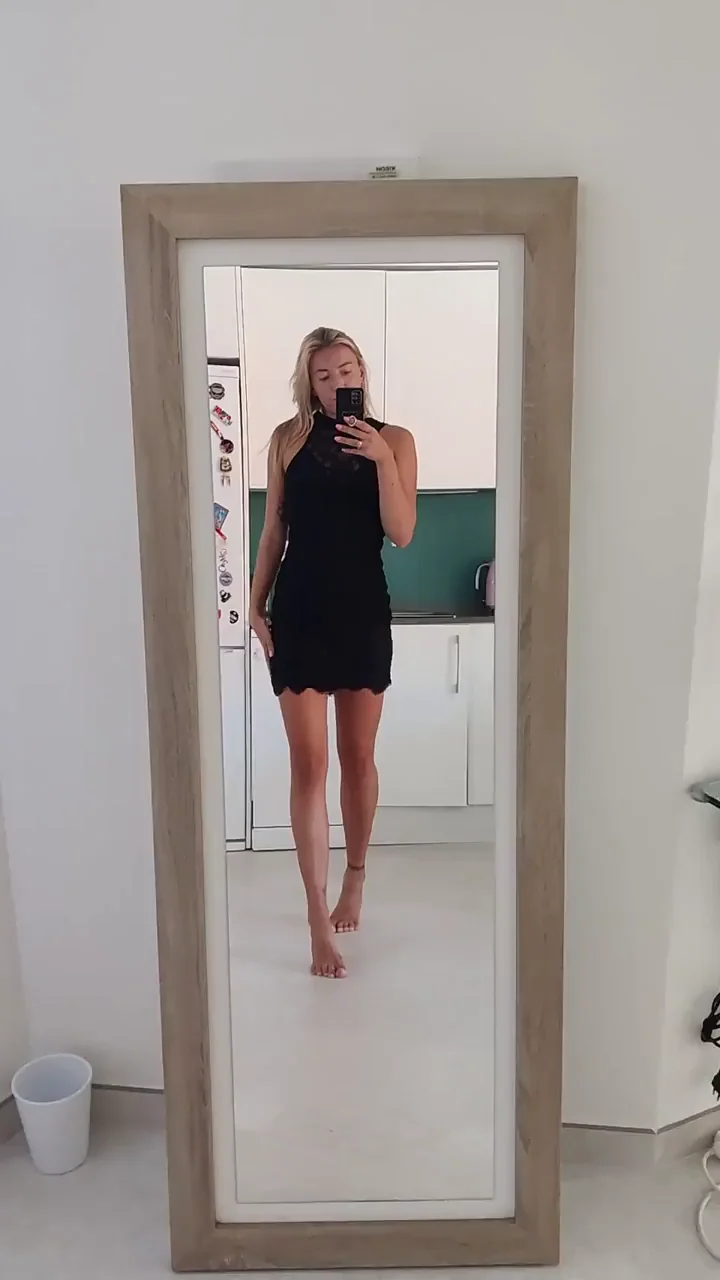 First Date Tease: This Tight Black Dress? 😈🔥