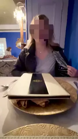 🔥 Secretly Flashing Tits at Dinner Table 😈