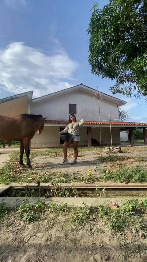 🐴Duty to Make Horses & Redditors Cum Hard💦 Big Tits Tease in Public