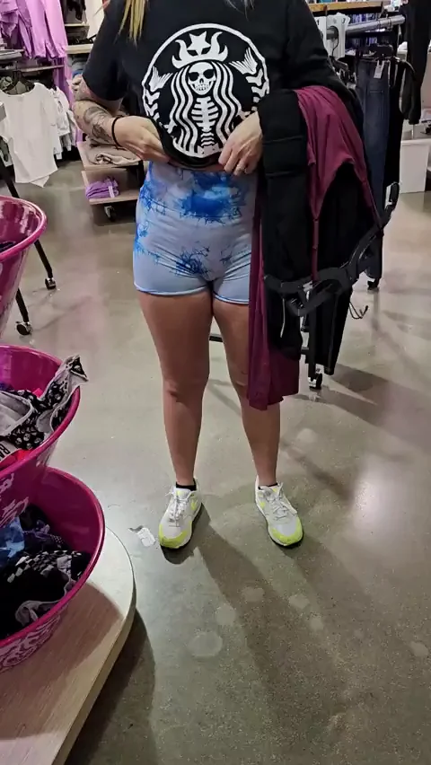 Mall Shoe Hunt Turns into Slutty Tits Tease 😈👙