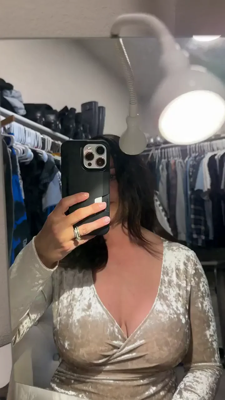 🍸 Secret Under My Sexy Evening Dress: Massive MILF Tits Tease 🔥