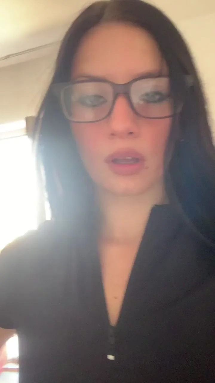 I'll take off my clothes but my glasses will stay..