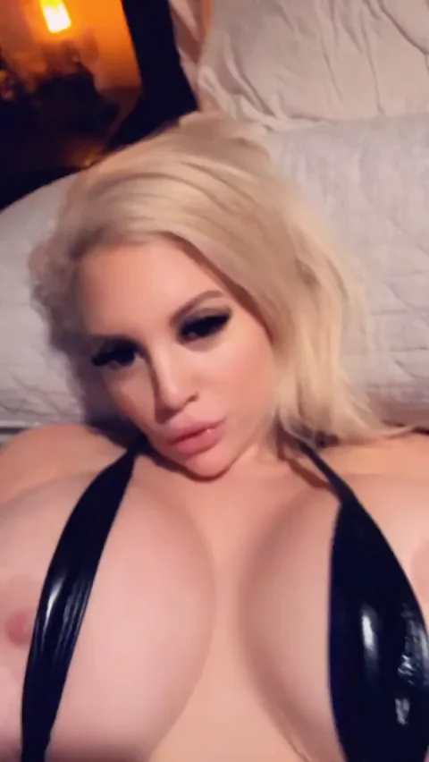 Blonde Bombshell's Massive Tits: Too Big or Fuckin' Perfect?