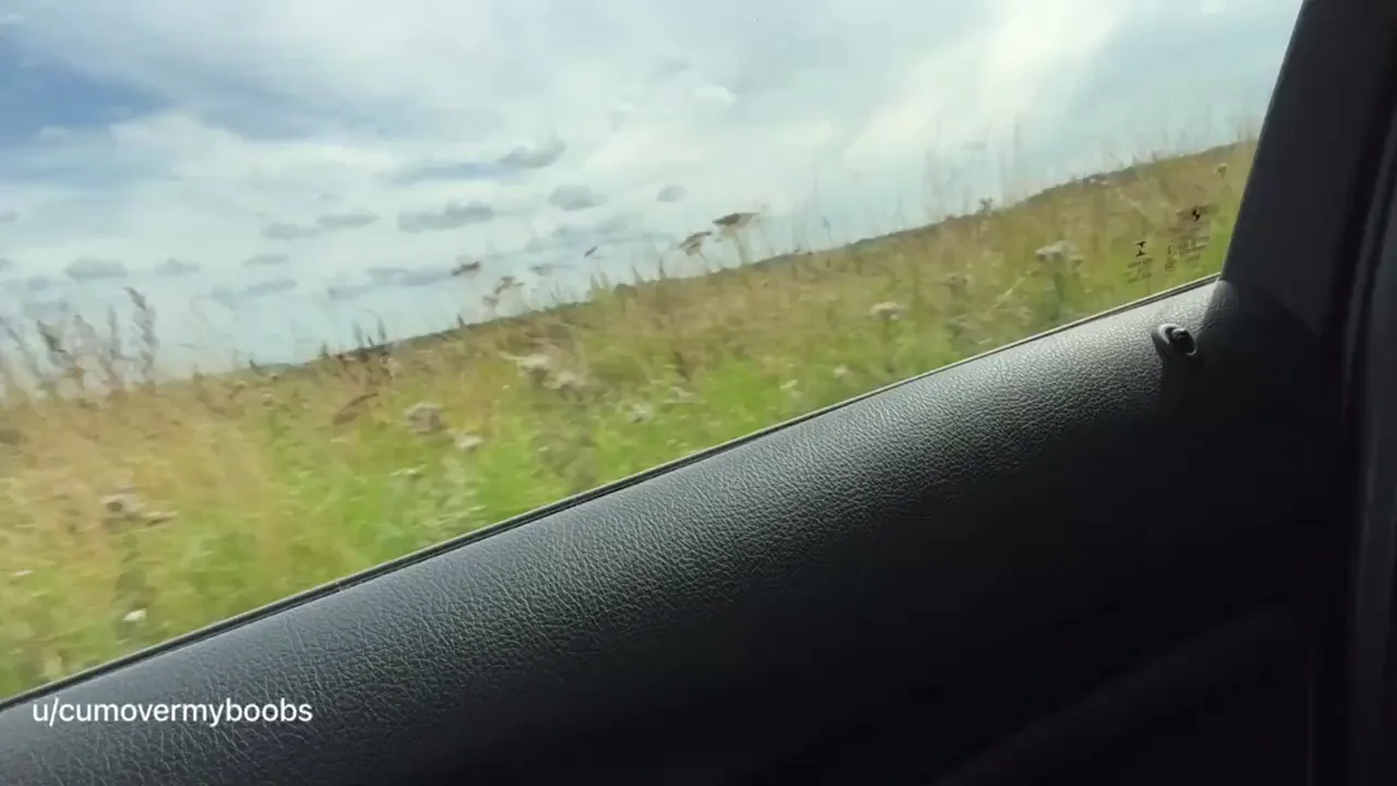 Cooling of[f] in the car and giving people an eyeful ;)