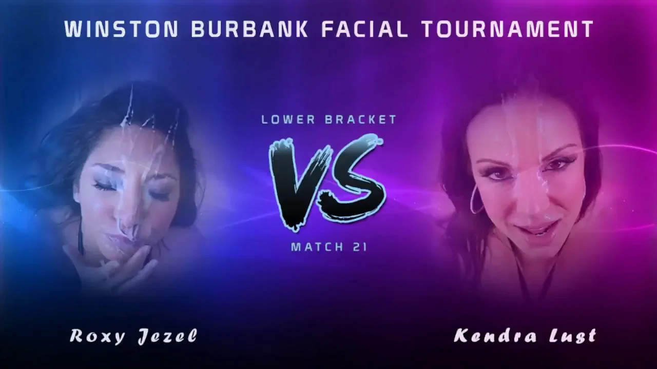 Winston Burbank Facial Tournament - Match 21 - Lower Bracket - Roxy Jezel vs. Kendra Lust (Please vote! Link in comments)