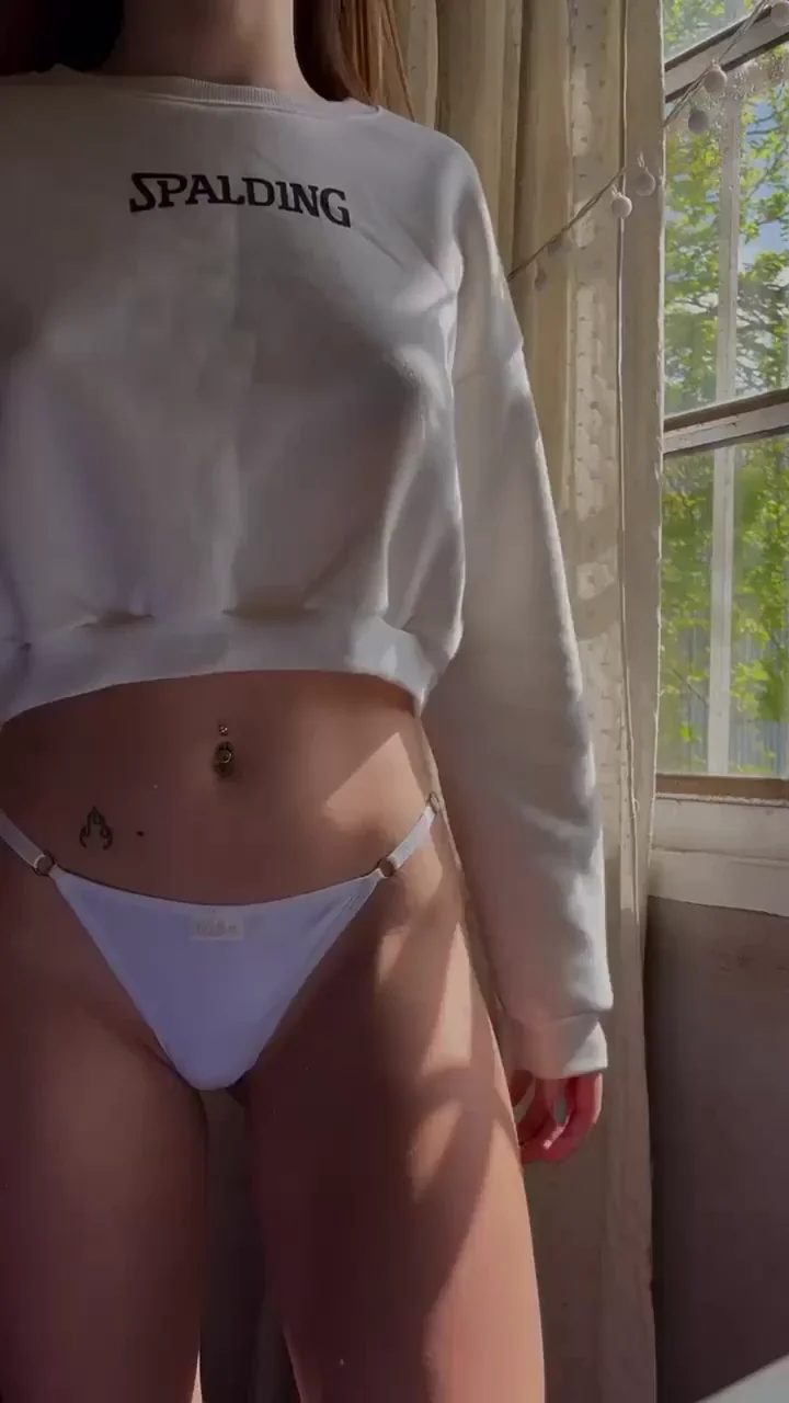 Lucky Neighbor Views My Perky Tits & Tight Ass Tease 😍🔥