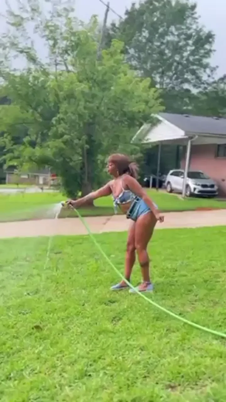 POV a black milf watering your lawn, how do you reward her?