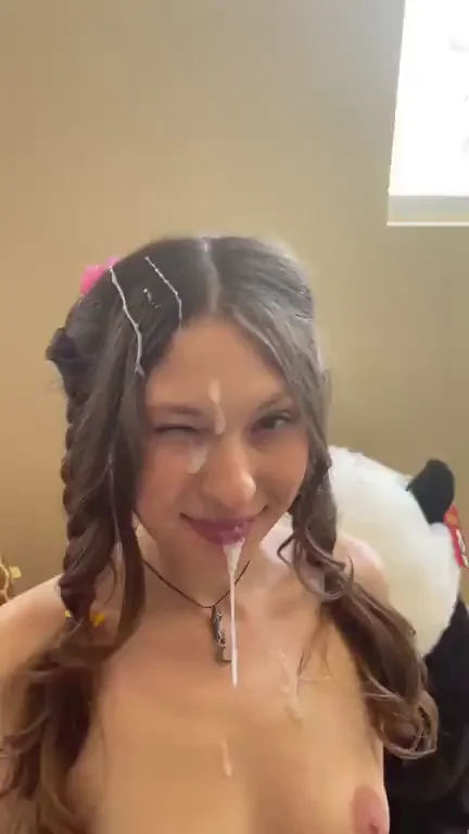 Drenched in Cum After Sloppy Cock Sucking 💦🍆😈